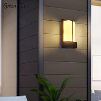 black frame led wall light for balcony terrace corridor lamp home villa courtyard entrance outdoor waterproof lighting wall lamp