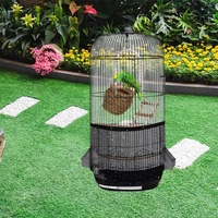 nylon mesh bird cage cover dustproof seed catcher birdseed net guard for length 30 45cm bird cage w0