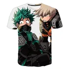 Аниме Комикс моя геройская Академия футболка для мальчиков с 3D принтом Косплей Харадзюку Deku все  может бакугу Katsuki Детские футболки детская одежда