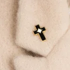 Священное Сердце Брошь с изображением Иисуса Pin христианской церкви подарок Иисус рыбы Эмаль Крест модной искусной Нагрудный значок