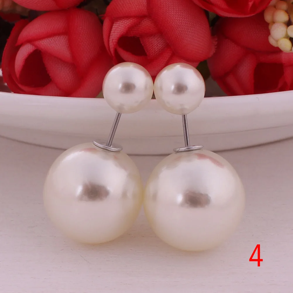 Новинка 2021 модные серьги горячая Распродажа двухсторонние блестящие жемчужные