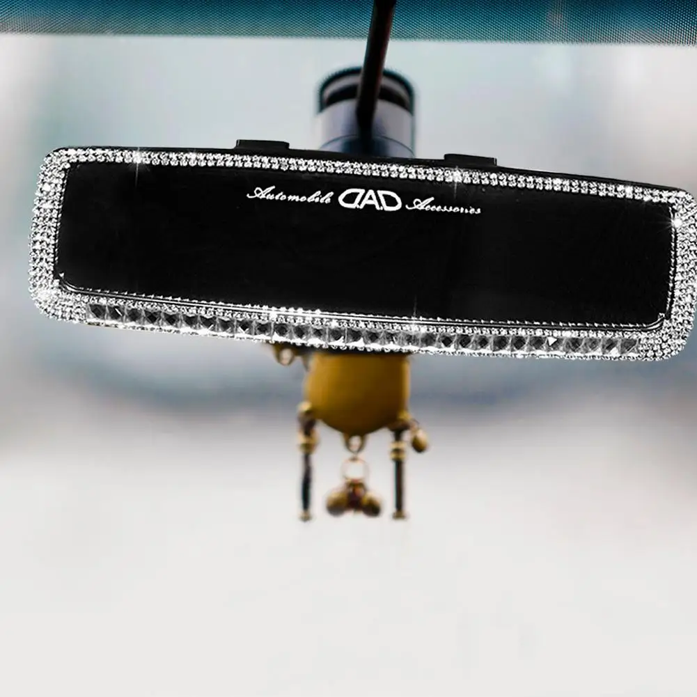 

Shiny Car Rearview Mirror Cover Decorative Auto Rhinestone Case Rhinestone Car Rearview Mirror Crystal Diamond COVER