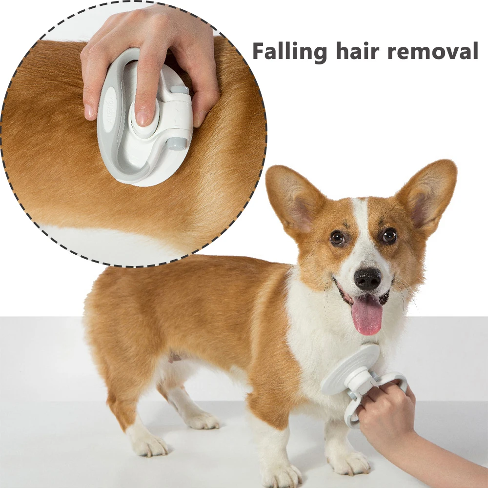 Щетка для вычесывания кошек металлическая расческа груминга собак и удаление