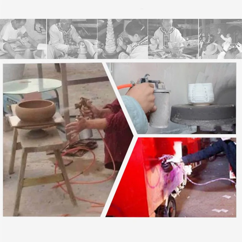 Банка для распыления глазури из нержавеющей стали пневматический пистолет