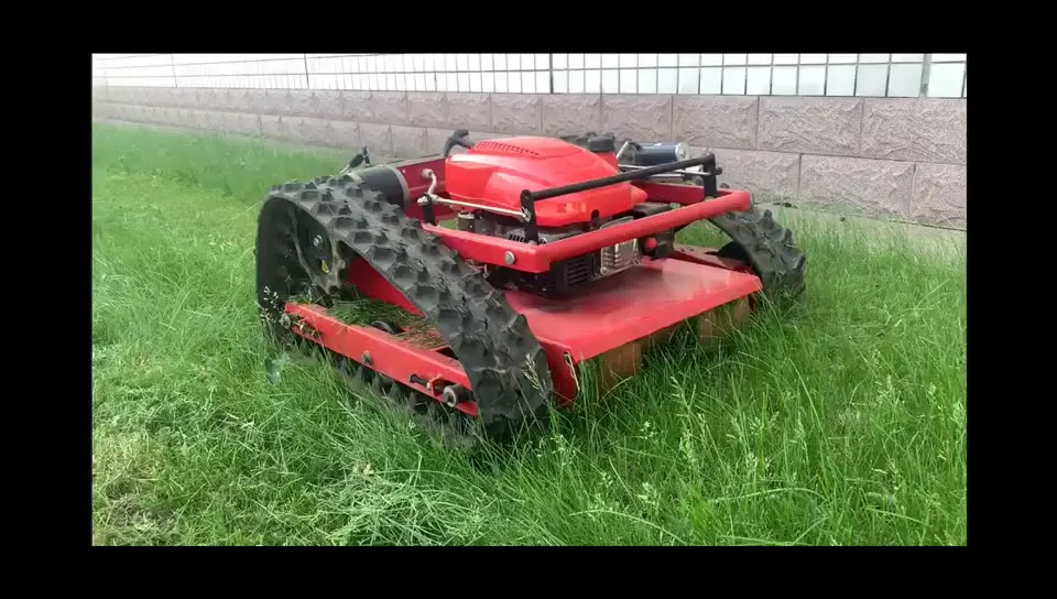 

Crawler remote control lawn mower Garden use grass cutting machine