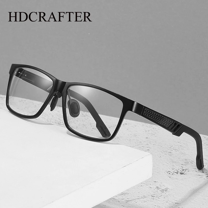 

HDCRAFTER металлические массивные антибликовыми свойствами светильник фильтром очки Для мужчин компьютерные очки по рецепту, оправа с защищаю...