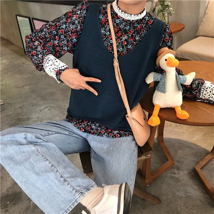 Vintage Print Floral Stand Collar New 2020 Women Spring Summer Blouses Shirts Casual Fashionable Lace Tops | Женская одежда