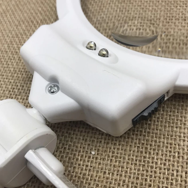 2.5X лупа Настольная Нержавеющая сталь вышивка чтения Стенд увеличительное очки с