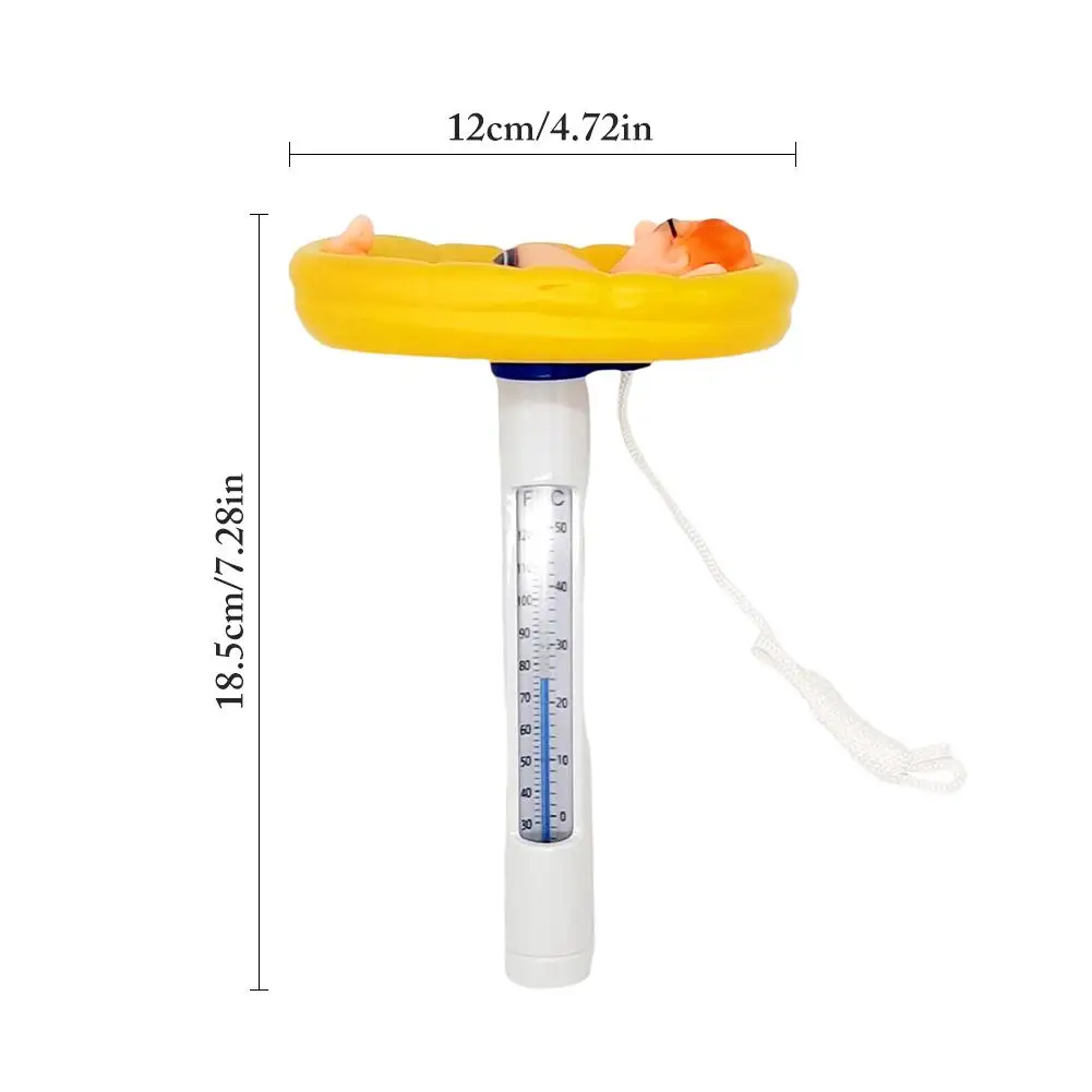 Новый веревочный термометр для плавающего бассейна прочный большого размера с