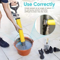 cement lime pump caulking gun grouting mortar sprayer applicator grout filling tools with 4 nozzles parts