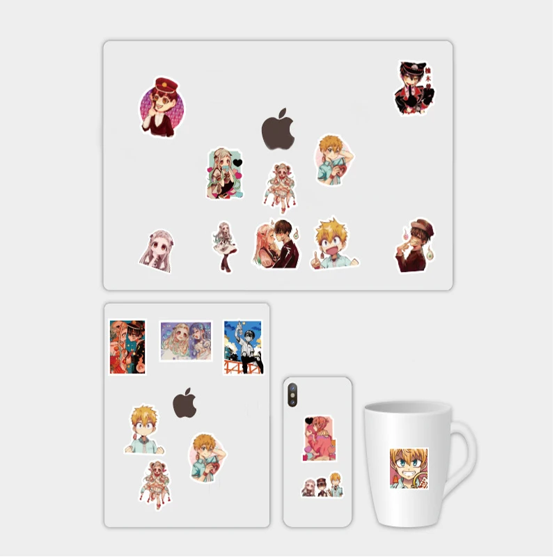 Pegatina de Hanako Kun de Anime japon&eacute;s, adhesivo para &aacute;lbum de recortes, Maleta, nevera, diario, Cosplay, grafiti, pegatina para ni&ntilde;os, 50 Uds.-4