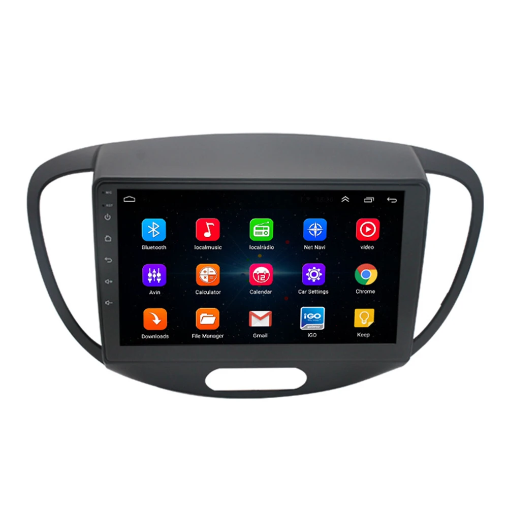 Автомагнитола 2 ГБ + 32 1 Гб 16 Android 9 0 GPS RDS DSP мультимедийный плеер для Hyundai 10-13 I10 2Din