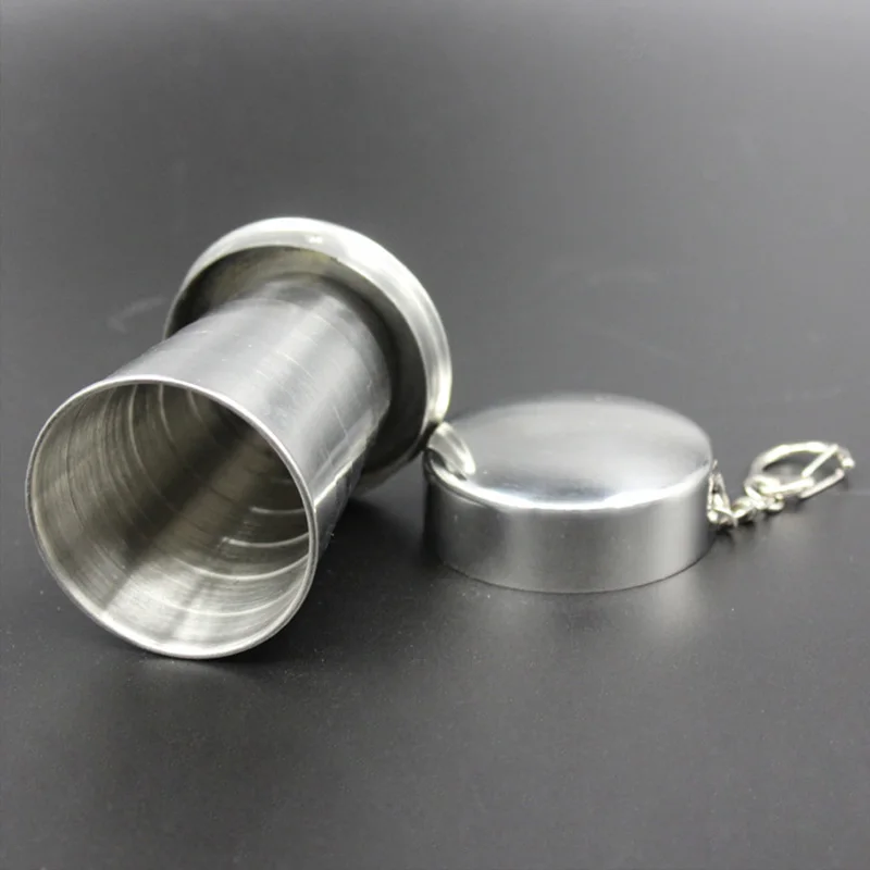 Выдвижная складная чашка из нержавеющей стали 75 мл 150 250 мл|Стакан| |