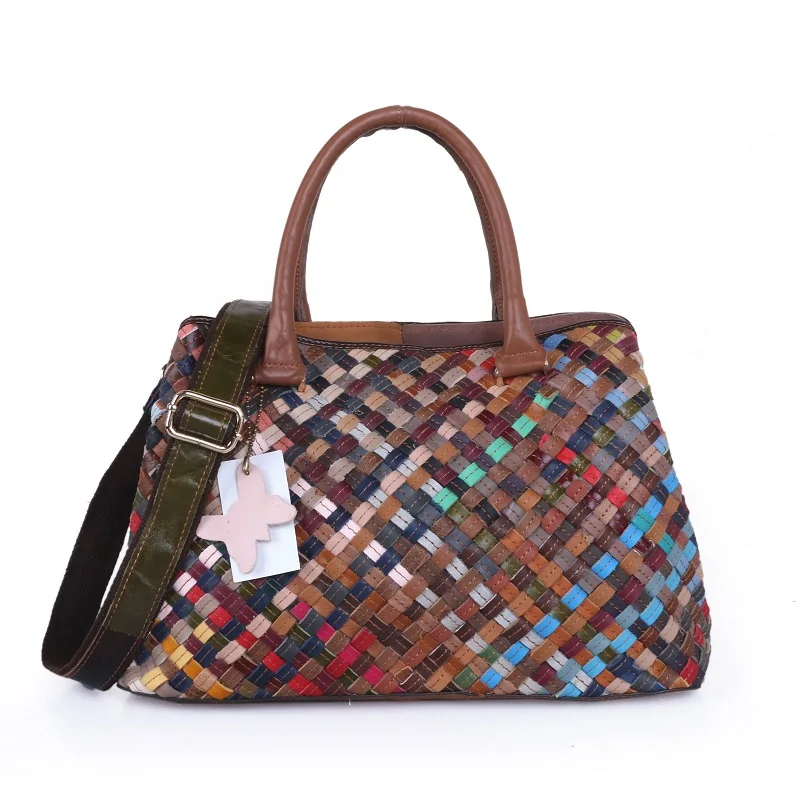 2021 Bag Weave Cow Leather Handmade Sling Bags Luxury Brand Designer Bags Hobo Totes Leather lady handbag  designer bag