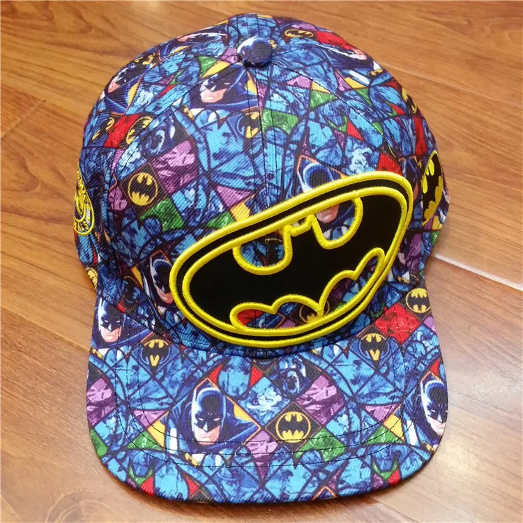 Новый синий черный камуфляж вышивка граффити Бэтмен бейсбольная кепка с принтом