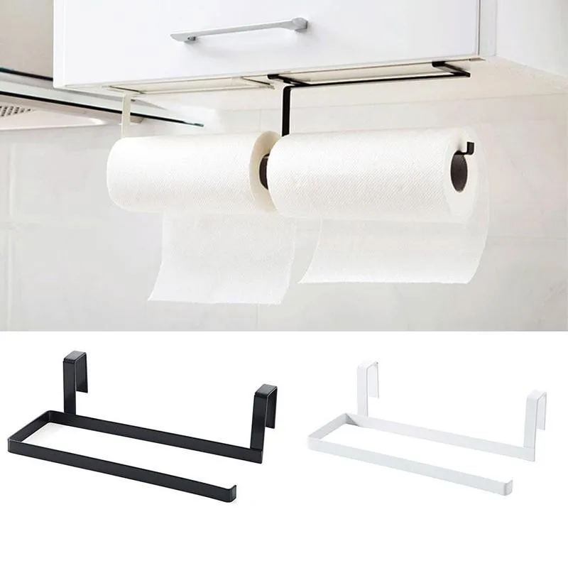 1pc Creative Cabinet Kitchen Paper Holder Roll Towel Rack Free Punching Household Storage Tool | Дом и сад
