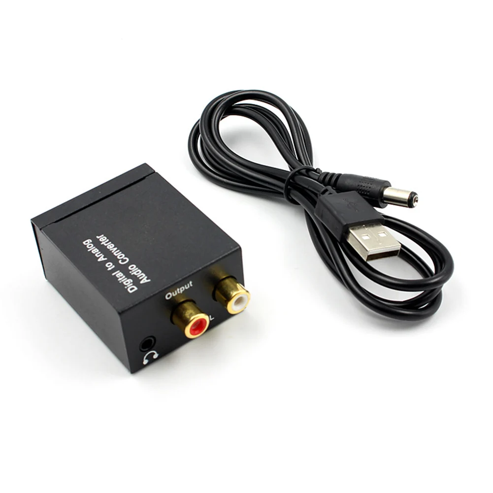 Новый 3 5 мм оптический коаксиальный Toslink цифро аналоговый RCA R/L аудио конвертер