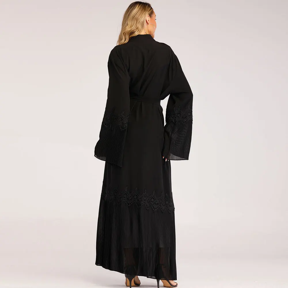 

Abaya Kimono Kaftan Malaysia Pleated Muslim Cardigan Hijab Dress Abayas For Women Turkish Islamic Clothing Caftan Dubai Djellaba