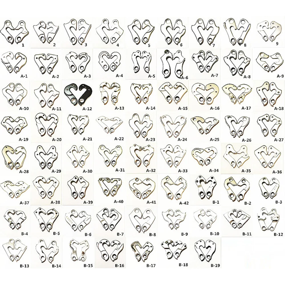 

Road Bike Tail Hook 1 Pair of Aluminum Alloy Mountain Bike Lug Variable Speed Hook with Screw/rear Hook Frame Hook