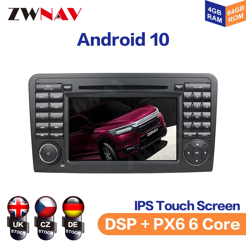Android IPS экран для Mercedes Benz clase ML W164 2005 2012 Автомобильный мультимедийный плеер