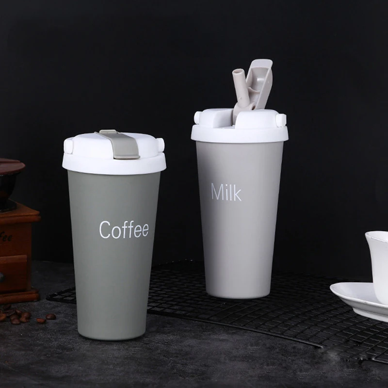 Термос с соломинкой и двойными стенками из нержавеющей стали | Вакуумные фляги