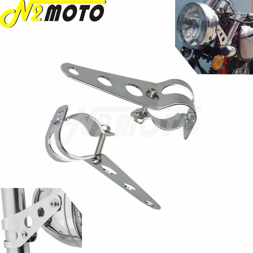 

Motorcycle Headlight Support Holder 28mm-35mm Fork Tube Clamp Head Lamp Mounting Bracket for Harley Chopper Bobber Honda Suzuki