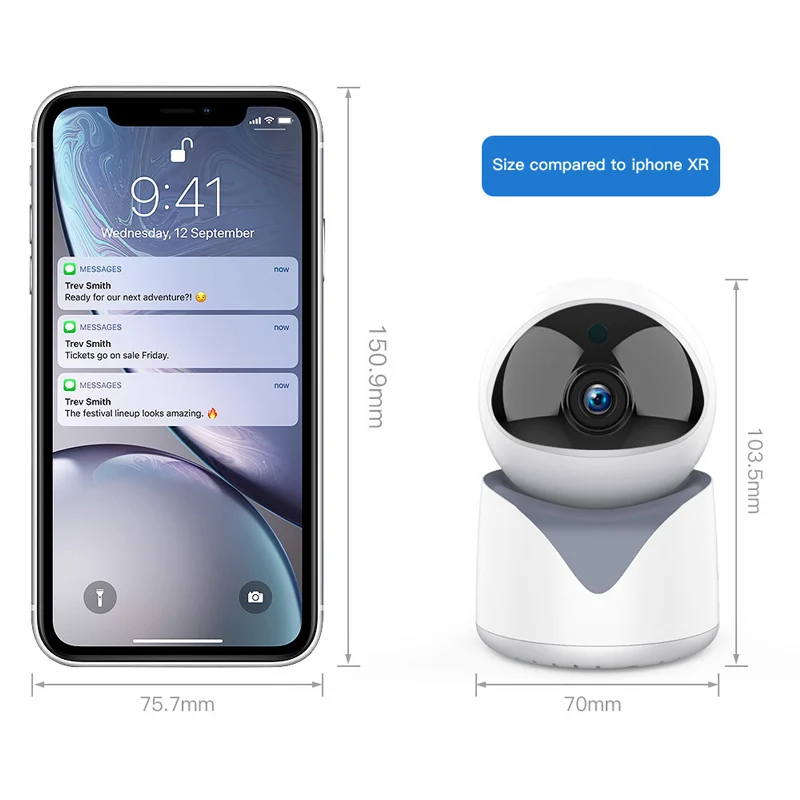 Беспроводная IP-камера видеонаблюдения с функцией Wifi | Безопасность и защита