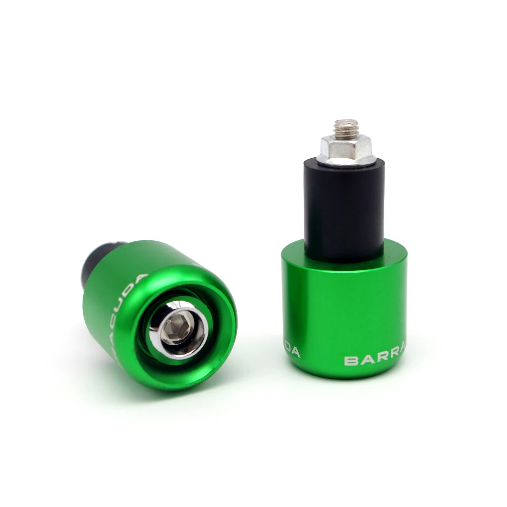Green Handlebar Ends Рукоятки на руль мотоцикла 22 мм гоночного мотора для bajaj донар 400 ducati monster 1200 suzuki gsx s750 kawasaki kx250f - Цвет: Green Handlebar Ends