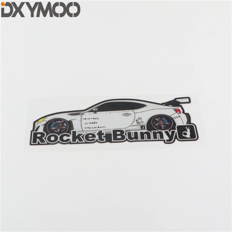 Виниловая наклейка для автомобиля креативная модная ноутбука мотоцикла Rocket Bunny