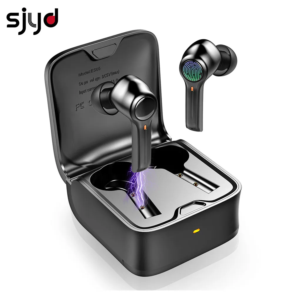 

Wireless Headphones Bluetooth 5.1 TWS Hifi Earphones Leather Sport Noise Reduction Earbuds Low-latency Gaming Headset