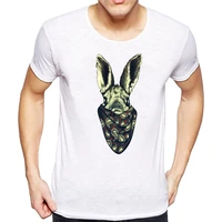 2021 summer men t shirts newest fashion dangerous bunny design t shirt short sleeve tops cool male tee