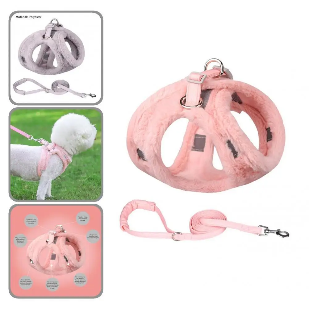 

Prevent Rushing Out Close Fitting Puppy Harness Traction Leash Set for Hiking