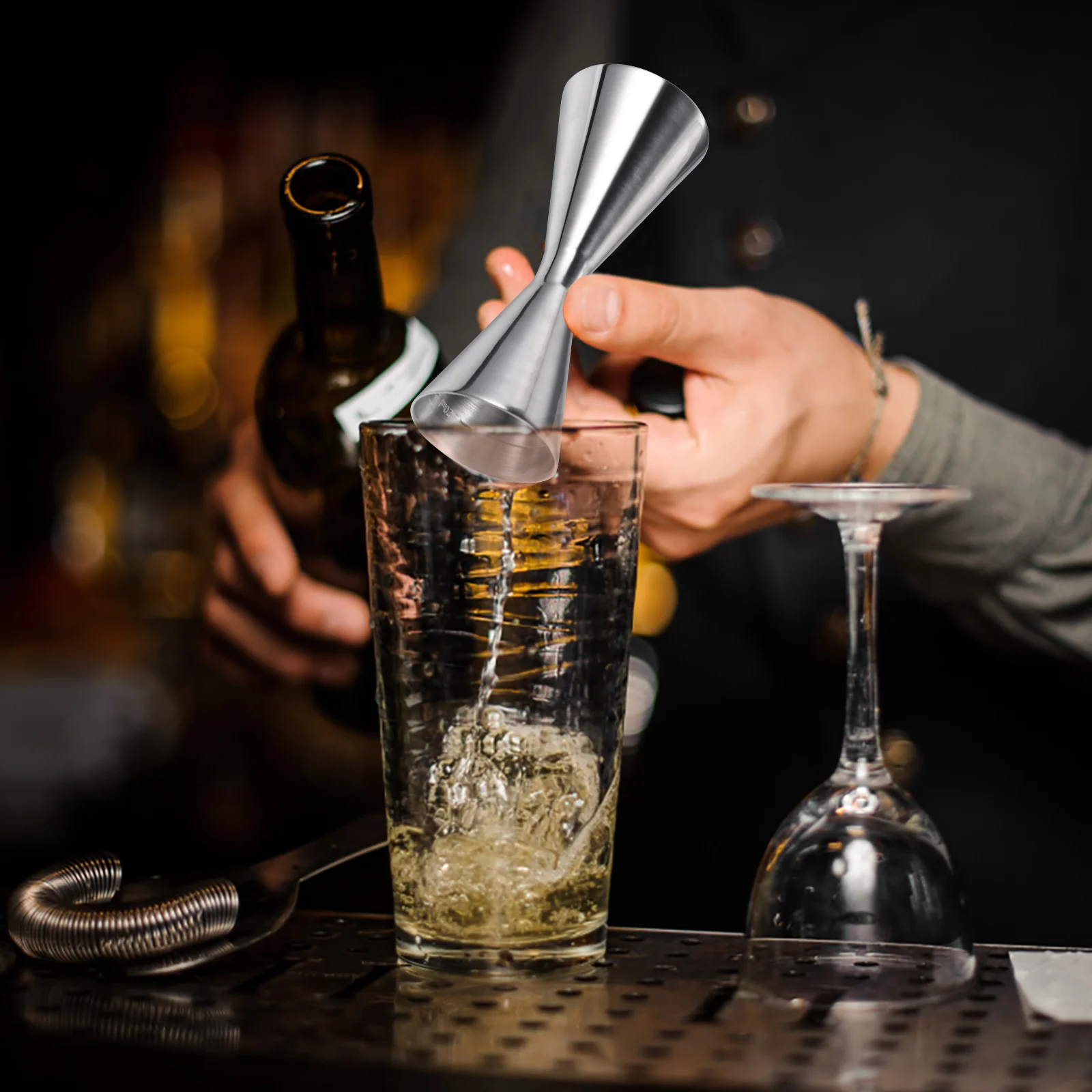 Мерная чашка для коктейлей из нержавеющей стали (30/45 мл) 1 шт. | Дом и сад