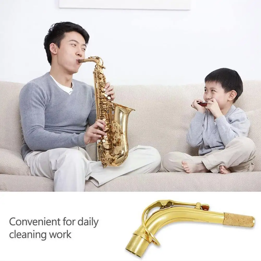 

Латунный саксофон с высоким звуком, налокотник с изгибом для легких инструментов, саксофон для влюбленных, музыкальные аксессуары, Музыкал...