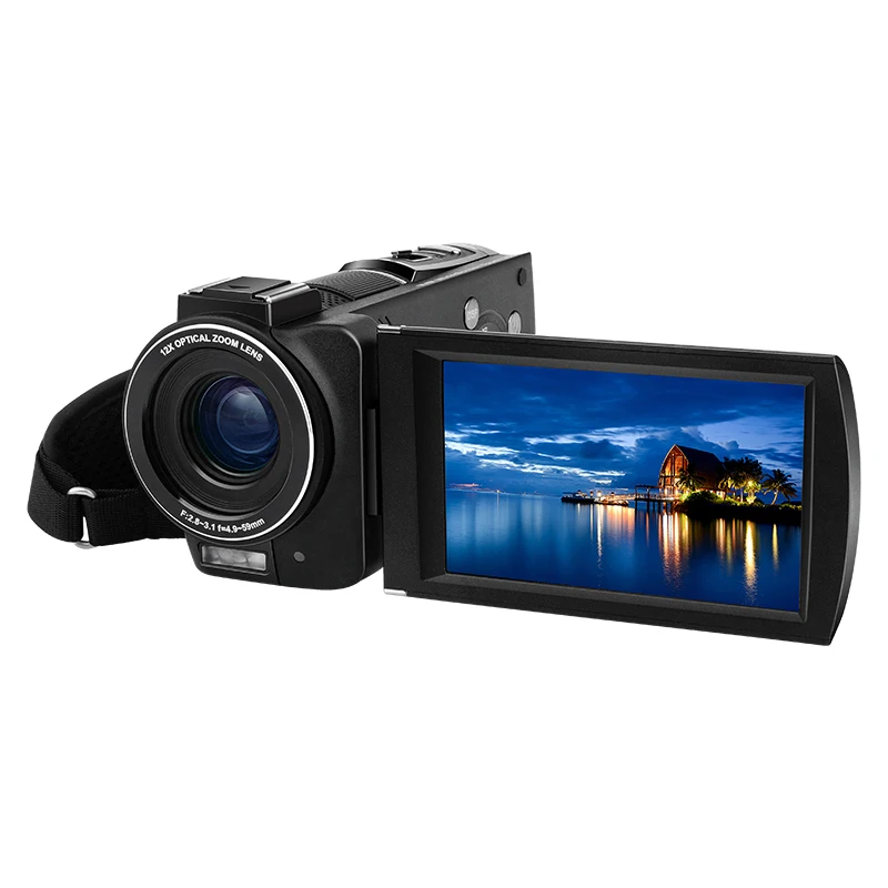 Видеокамера Ordro AX60 100X профессиональная камера 4K с цифровым зумом 12 оптических