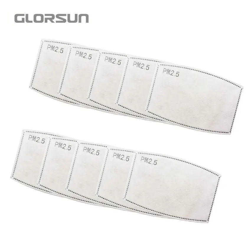 pingmianlvpian10 GLORSUN здоровая милая детская маска PM 2,5 Анти-пыль активированный хлопок анти-дымка маска угольный фильтр рот муфельные маски для лица для защиты от гриппа n95 - Цвет: pingmianlvpian10