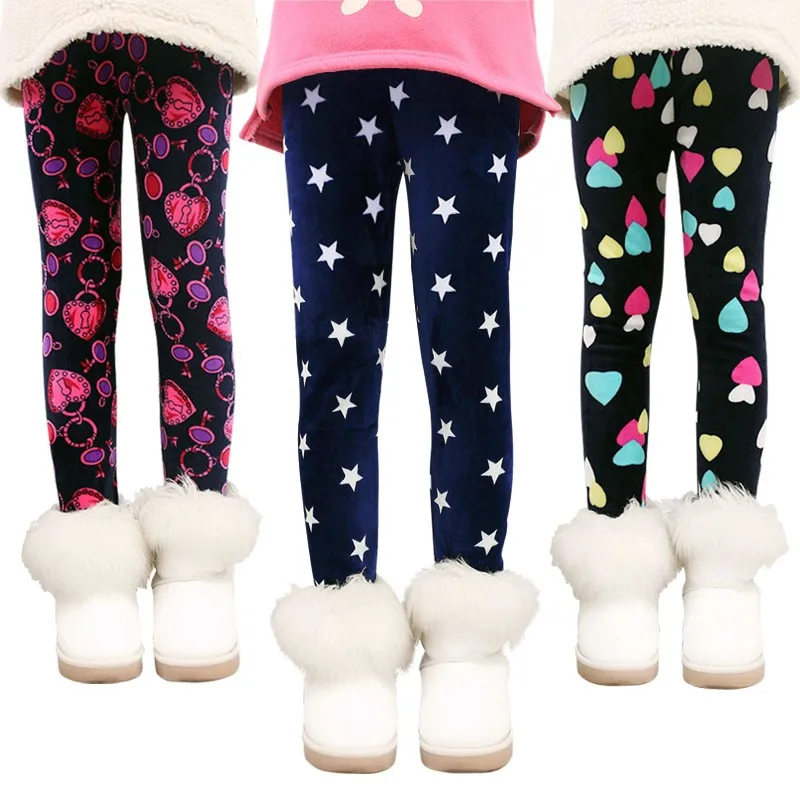 

Girls Pants Kids Autumn Winter Keep Warm Leggings Thicken Pencil Pants for Girl 2 3 4 5 6 7 8 Years Children Trousers