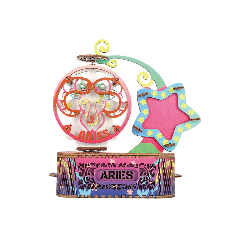 12 Созвездие креативная музыкальная шкатулка украшение стола собранная