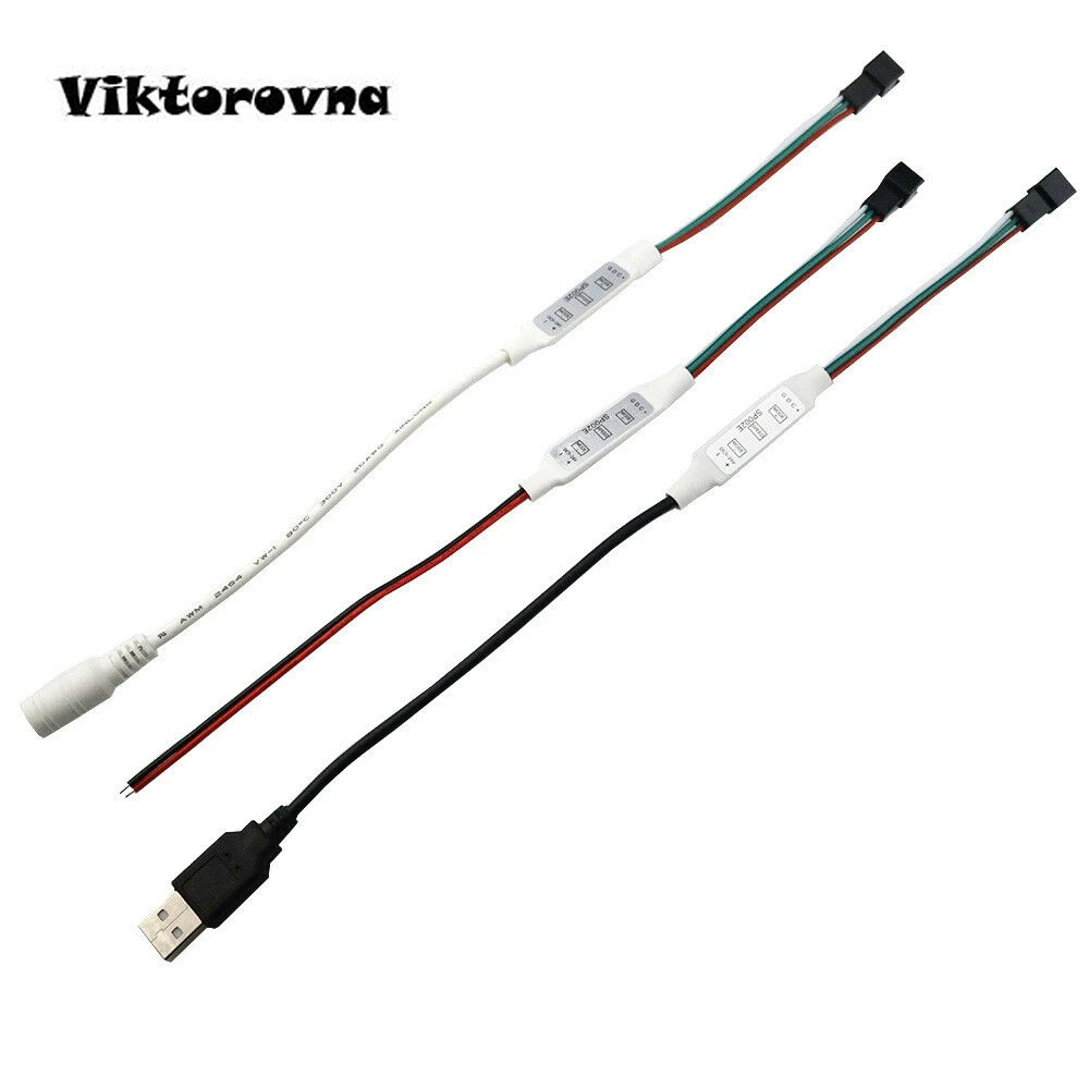 SP002E ручная кнопка 3key dc usb мини-контроллер для 3pin WS2812B WS2811 SK6812 светодиодные полосы