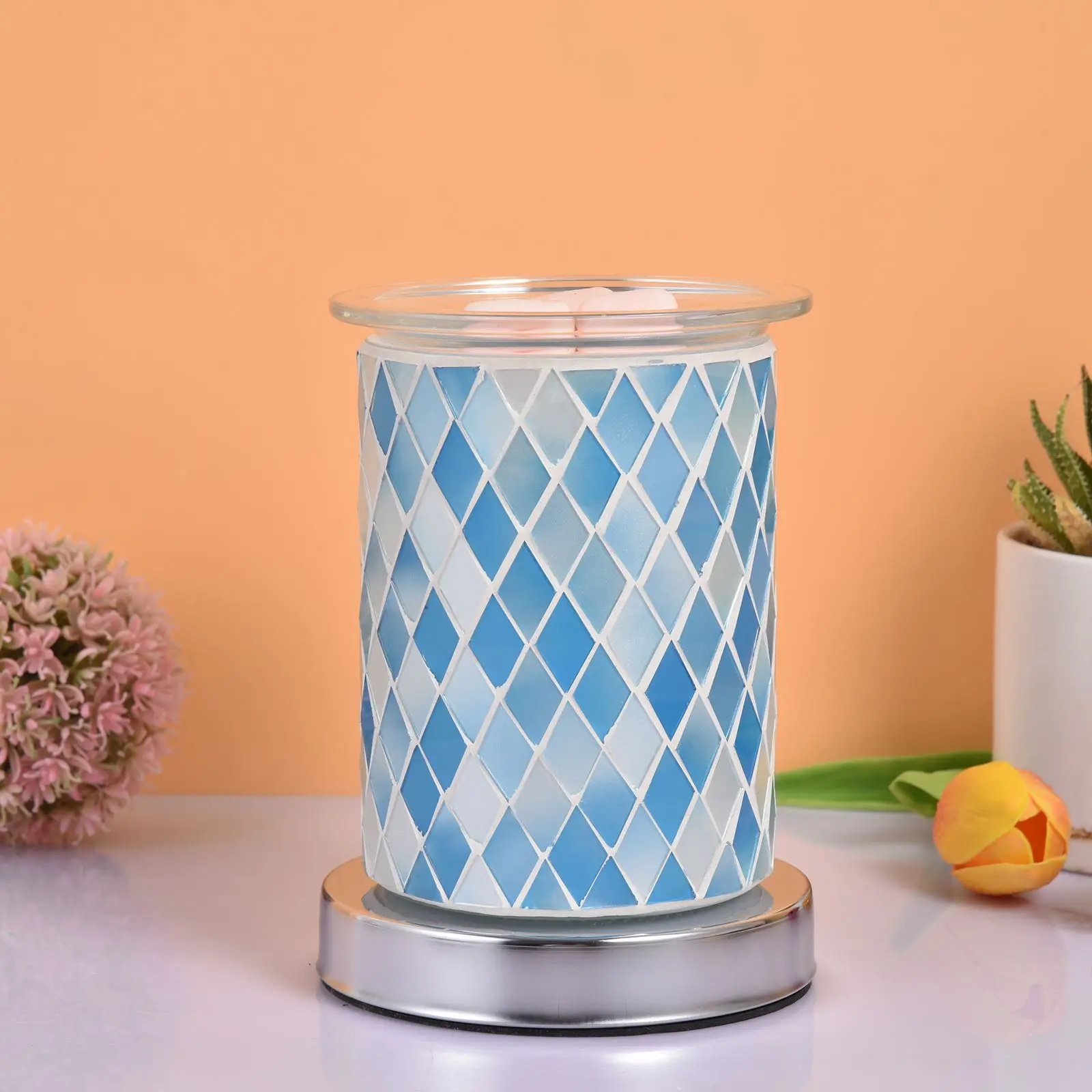 

Houkiper сенсорный Управление ароматерапевтическая лампа Съемная Хрустальный нагреватель ароматерапия свечной обогреватель украшения Спаль...