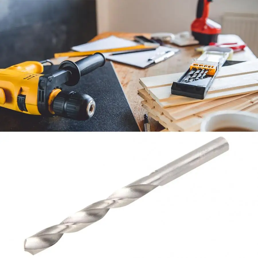 10 шт./корт. Высокоскоростное стальное сверло с цилиндрическим хвостовиком витые