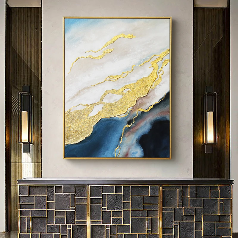 Европейский стиль ручная роспись масляной светильник Роскошная Современная