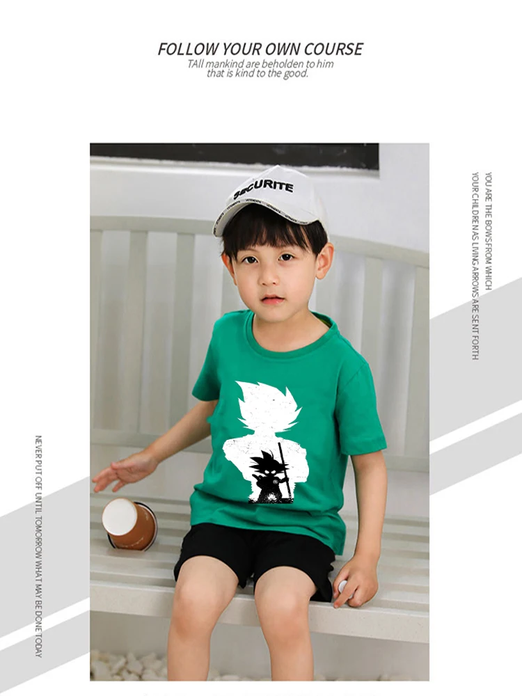 Детские футболки с мультяшным принтом для малышей детские летние Забавные аниме