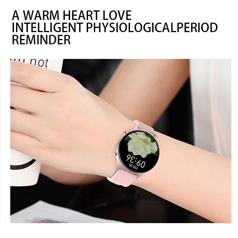 

2021 New Women Smart Watch Real-time Weather Forecast Activity Tracker Heart Rate Sports Ladies Smart Watch Men For Android IOS