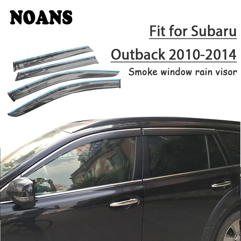 

NOANS 4 шт. наклейки для Subaru Outback 2014 2013 2012-2010 аксессуары для стайлинга автомобилей ABS окна солнцезащитный козырек двери щит отделка