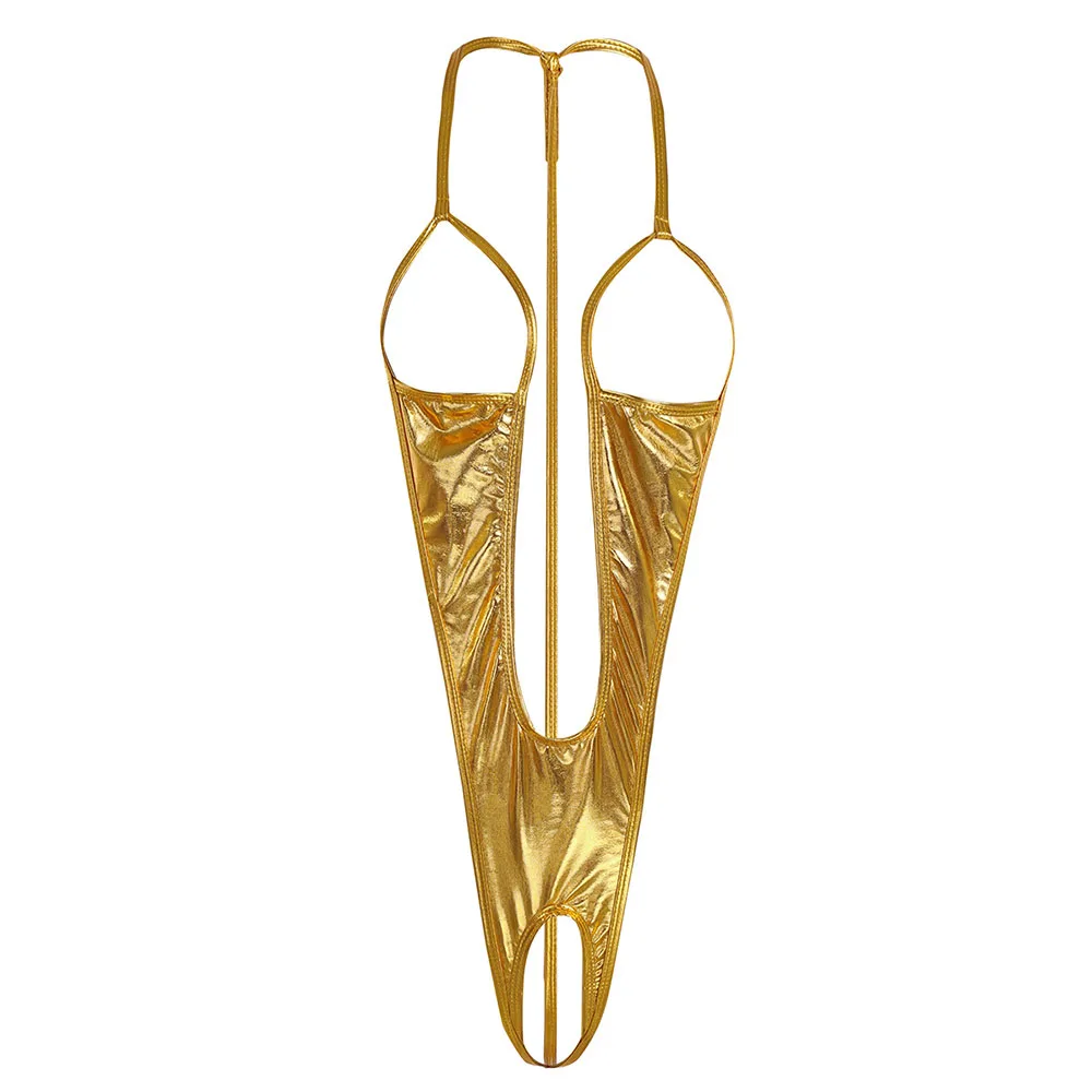 Новинка, женское нижнее белье, боди, костюм из лакированной кожи, Открытая грудь, открытая спина, с вырезами, боди, одежда для сна, женские боди, чулки