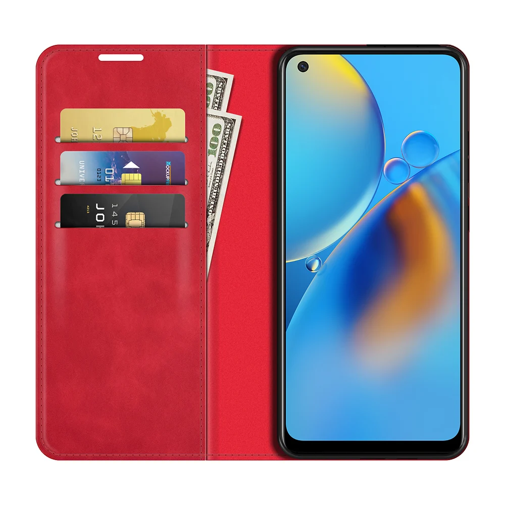 Кожаный чехол с автоматическим переключением для OPPO A74 (4G VER. 2021 дюйма) 2219 CPH2219