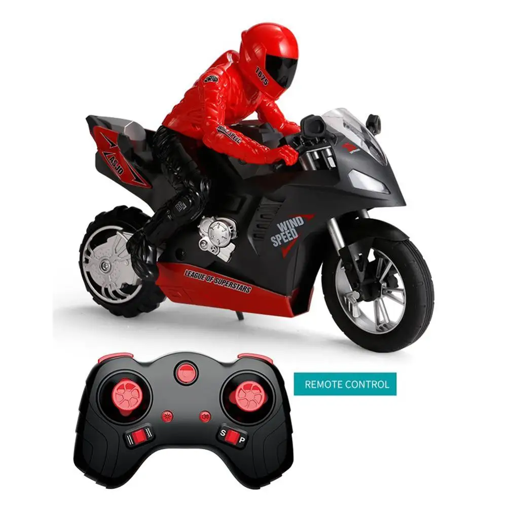 Новый пульт дистанционного Управление мотоцикл RC игрушки трюк гоночный