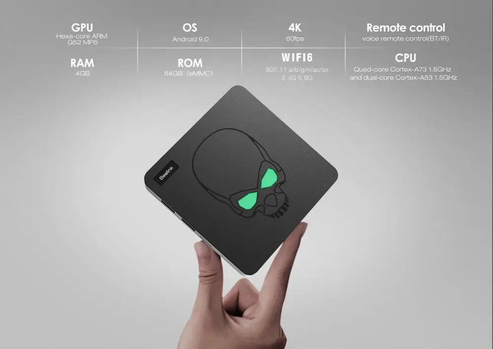 Beelink GT King новое обновление Amlogic S922X Smart Android 9 0 Tv Box 4 Гб 64 WIFI 6 LAN 1000 м Bluetooth 1 HDR 4K