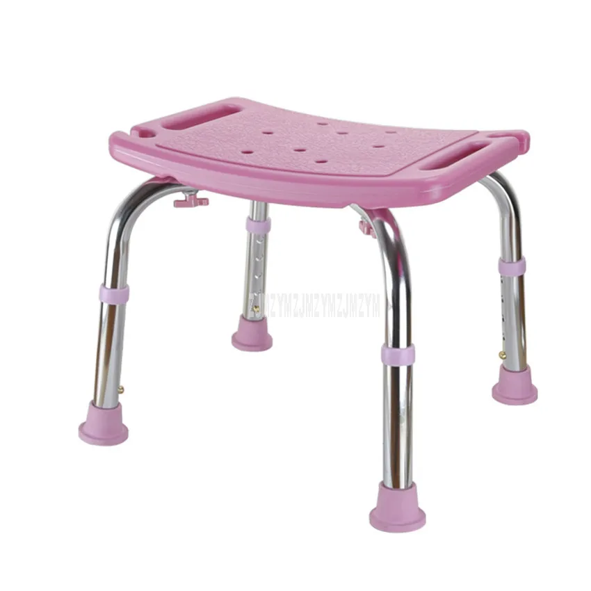Pink 34-44 см регулируемый рост для беременных женщин безопасный душ табурет скамейка противоскользящая для пожилых стул для ванной для пожилых людей/инвалидов - Цвет: Pink